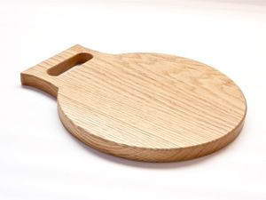 Planche à découper rectangulaire en bois de conception nouvelle avec poignée, finition naturelle, bloc de découpe pour la cuisine - Product Image 2