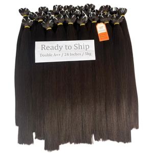 Extensions de cheveux humains vietnamiens de haute qualité trame cheveux Double dessiné Remy pas d'enchevêtrement pas de perte Top produits avec prix de gros - Product Image 3