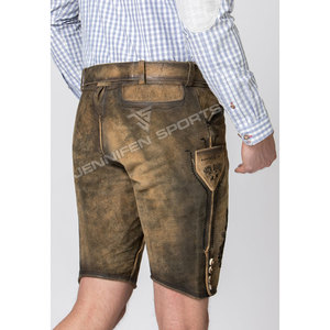 Costume d'Oktoberfest OEM pour hommes, en daim de chèvre bavarois, short en cuir de haute qualité, matière Lederhosen allemande, solide et écologique - Product Image 6