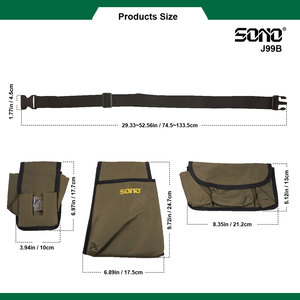 SONO J99B Outil industriel de jardinage en plastique pour attacher les branches, sac banane professionnel en tissu non tissé, petit modèle, garantie 1 mois - Product Image 4