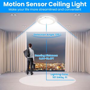 Lampada da Soffitto Ricaricabile con Sensore di Movimento, Magnetica, Wireless, con Timer e Telecomando, Funzione di Dimmerazione Continua - Product Image 6