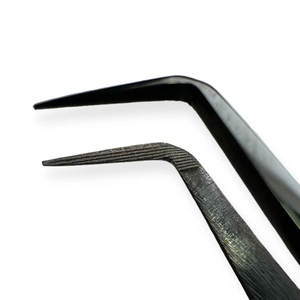 Pinces à cils professionnelles en acier inoxydable pour extensions de cils, pinces pointues - Product Image 5
