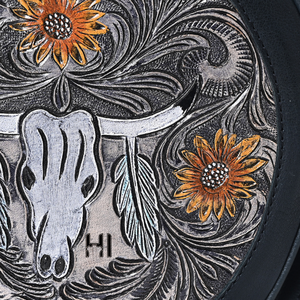 Bolso de Cuero Repujado con Diseño de Calavera, Estilo Western - Product Image 6