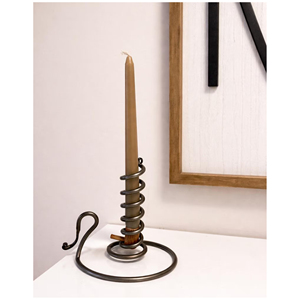 Candelabro de Hierro para Reuniones Religiosas, Candelabro Negro Tradicional, Elegante Soporte de Hierro para Velas para Decoración de Espacios Sagrados - Product Image 4