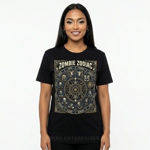 Camiseta personalizada para mujer con estampado gráfico de terror victoriano, camiseta vintage con retrato de zombie, camiseta de algodón, fabricante de ropa para mujer - Product Image 6