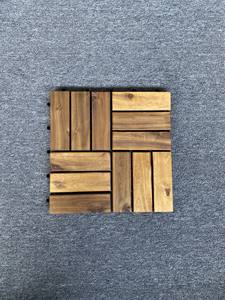 Baldosas de Madera Duraderas para Terraza, Piso de Patio Encastrable de Madera de Acacia - Product Image 4