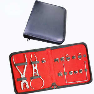 Kit de pinces de contention dentaire professionnelles en caoutchouc, certifié CE, avec poignée moletée, 5 positions de mâchoires, léger - Product Image 1