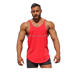 Oversized 100% Cotton Gym Tank <b>Top</b> for <b>Men</b> High Quality Breathable Sporty Style Underwear with Knitted Weave on Sale - Product Image 5