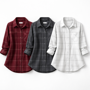 Wholesale Custom Design <b>Flannel</b> <b>Shirts</b> for <b>Women</b> | OEM Manufacturer Direct Supplier - Product Image 5