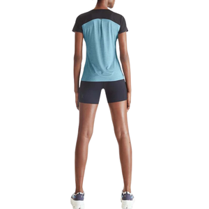 Camiseta Deportiva Ecológica para Mujer, Bordada, de Secado Rápido, Transpirable, de Algodón Orgánico, Vista Frontal y Trasera - Product Image 6