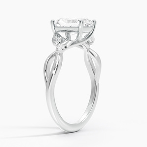 BOJ <b>Ring</b> 027 Radiant Cut 925 <b>Silver</b> Budding Willow <b>Solitaire</b> <b>Ring</b> 2ct D Color VVS1 Moissanite GRA Certified <b>Rings</b> Low Price Sale - Product Image 2