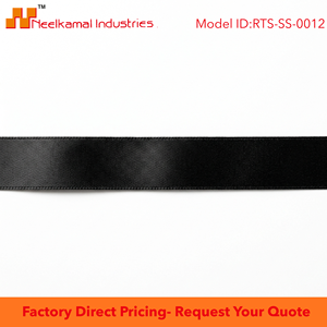 Wholesale 12mm Black Single Face Satin Ribbon Roll for <b>Gift</b> Packaging Luxury Box <b>Wrap</b> Hair Bows Sewing Crafts <b>Wedding</b> Decor Bouq - Product Image 6