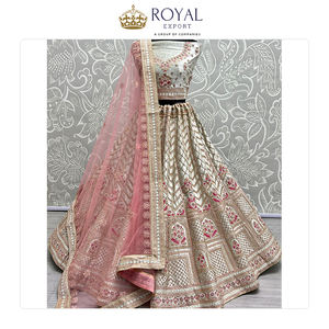 Fournisseur Grossiste Exportateur de Vêtements de Mariage Indiens de Créateur, Tenues de Mariée en Tulle Lourd, Lehenga Choli de Mariage à Vendre - Product Image 3