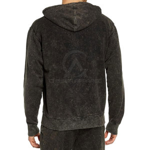 New Arrival Casual Wear Collection Acid Wash Tracksuit <b>Oversized</b> Hoodie And <b>Jogger</b> Two Piece Set For Daily Comfort - Product Image 5