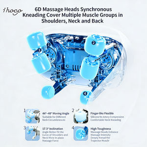 Masajeador Multifunción para <span class=keywords><strong>Cuello</strong></span> <span class=keywords><strong>y</strong></span> Hombros - Cabezales de Masaje 6D, Diseño Inalámbrico, Calienta hasta 45°C ° C, Alivia <span class=keywords><strong>la</strong></span> Tensión Muscular Rápidamente - Product Image 3