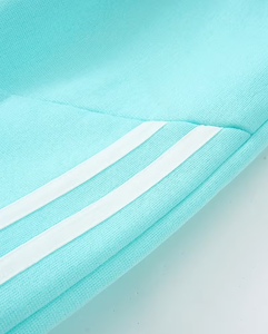 Mint Green Women's Fleece Hoodie Jogger Set Solid Color Two-Piece Tracksuit Casual for Outfit Breathable Eco-Friendly Winter - Product Image 4