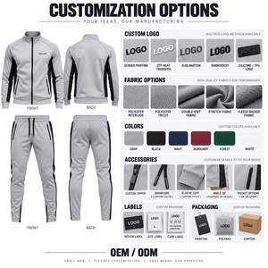 Traje Deportivo Personalizado para Hombre, de Secado Rápido, Ligero, de Poliéster, Proveedor OEM, Logotipo Personalizado, Suministro OEM - Product Image 4