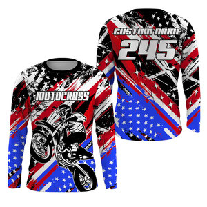Camiseta de Motocross Rosa de Manga Larga para Hombre, Secado Rápido, Sublimada, para Carreras, Adulto, Todas las Temporadas - Product Image 5