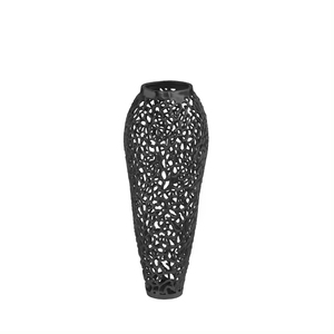 Best Sale Prices Metal Texture Flower <b>Vase</b> <b>Gold</b> Plated for Home Tabletop Decoration Oval Shape Floor Flower <b>Vases</b> - Product Image 2