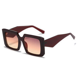 2025 High Quality <b>Square</b> Glasses Fashionable Large Frame <b>Square</b> Women's <b>Sunglasses</b> 9853 - Product Image 2