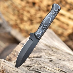 Cuchillo de Bushcraft Personalizable de 8 Pulgadas con Hoja Fija Recubierta en Polvo, Mango G10, OEM, para Caza, Desollado y Camping, con Funda - Product Image 2