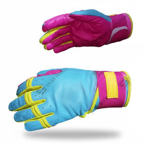 Guantes de Bateo de Béisbol Profesionales SAAR INDUSTRIES, de Cuero Vacuno Genuino Suave, Color Personalizado, Diseño de Puño Largo, Ambidiestros - Product Image 4
