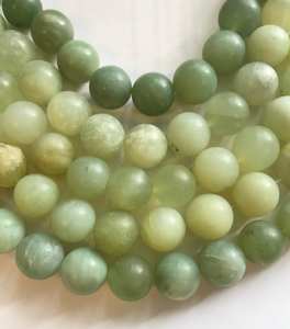 Cuentas Redondas de Jade Verde Natural, Piedras Suaves para Joyería, Cuentas Sueltas al por Mayor, Suministro a Granel - Product Image 4