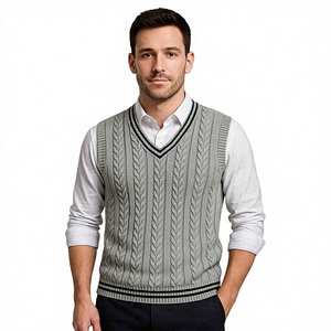 Pull tricoté personnalisé pour homme, motif flocon de neige Fair Isle nordique, col rond, chaud pour l'hiver, idéal pour les fêtes, vente en gros - Product Image 1