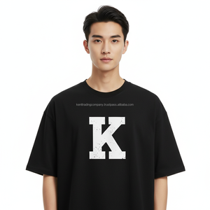 T-shirt Homme Personnalisé avec Logo, 300 g/m², Coton 100% de Haute Qualité, Coupe Boxy Oversize, Uni et Vierge - Product Image 2