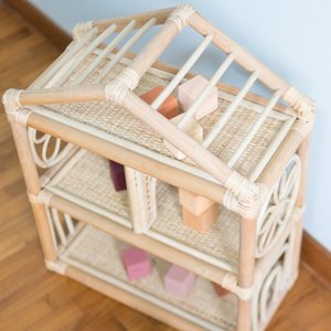 Casa de Muñecas de Ratán de Alta Calidad para Niñas, Casa de Muñecas en Miniatura Natural para Muñecas Infantiles - Product Image 6