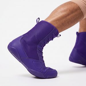 Chaussures de boxe légères, chaussures d'entraînement athlétiques, cuir PU, écologiques, respirantes, équipement de sport protecteur, OEM, qualité supérieure - Product Image 3