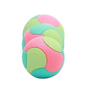 Jouet pour animaux de compagnie, balle en TPR durable, résistante aux morsures, balle rebondissante de couleur unie, jouet interactif pour soulager l'ennui, jouet d'entraînement pour chien - Product Image 4