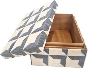 Boîte de rangement en MDF avec incrustation en résine, design incroyable, boîte de rangement décorative en résine, boîte à bijoux en résine à prix abordable - Product Image 5