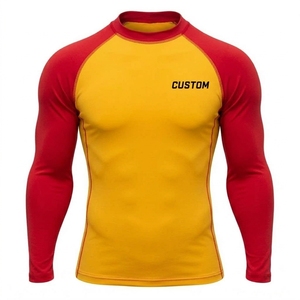 T-shirt de compression personnalisé pour hommes, rashguard à manches longues pour adultes, MMA - Product Image 1