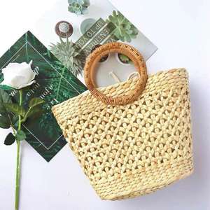 Sombrero de Sol de Rafia y Paja de Panamá para Mujer, Ala Ancha, Moderno, para Deportes de Verano, Pesca, Viajes, Casual - Product Image 4