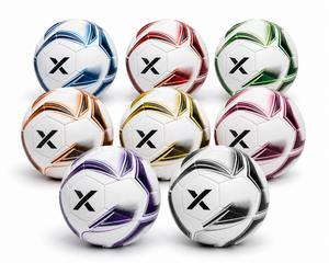 Ballon de football personnalisé X, blanc, noir, rouge, logo X, ballons de futsal |   OEM ODM |   Fabricant |   Qualité de conception haut de gamme - Product Image 5