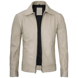 แจ็คเก็ตหนังแท้คุณภาพสูงสำหรับผู้ชาย แฟชั่นยอดนิยม ราคาขายส่ง รับผลิตตามสั่ง - Product Image 3