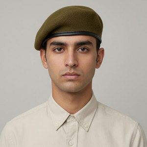 Boina Francesa de Lana Personalizada, con Rayas de Seguridad, Transpirable, para Uso Deportivo en las Cuatro Estaciones - Product Image 1