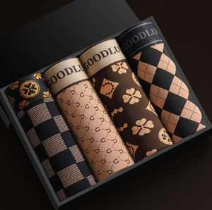 Calzoncillos bóxer de algodón transpirable para hombre, de alta calidad, al por mayor, con logotipo OEM personalizado. - Product Image 3