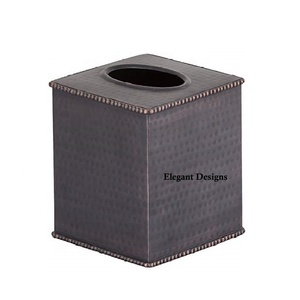 Caja de pañuelos de Metal de primera calidad, caja de servilletas hecha a mano chapada en níquel, clásica, sencilla, lujosa, cubierta de caja de pañuelos - Product Image 4