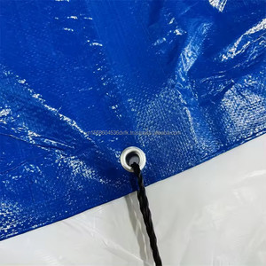 High Strength PE Industrial <b>Fabric</b> <b>Waterproof</b> Sunscreen Woven Plastic Tarpaulin with Coated Pattern Plain Style <b>for</b> Trucks Sale - Product Image 2