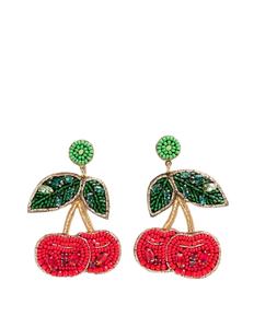 Hermosos pendientes bordados a mano con cuentas de colores rosa y negro con diseño de pájaro para niñas de la India - Product Image 5