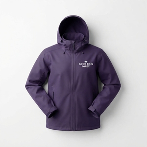 Veste de pluie imperméable en gros, légère, à capuche, pour l'extérieur, durable, couleur unie - Product Image 2
