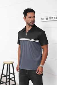 Fast Turnaround Supplier Manufacturer Casual Solid Knitted Polyester Front Logo Anti-Pilling Fully Customized Shirt - Product Image 3