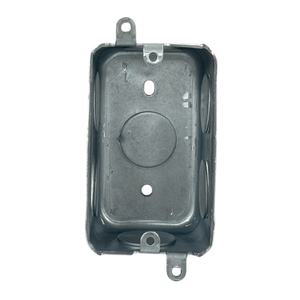 น็อคแบบแก็สหนา1.6มม. 3/4นิ้วกล่องไฟฟ้าแบบแก็สโลหะชุบสังกะสีแบบแก็สเดี่ยวพร้อมหูภายนอก - Product Image 3