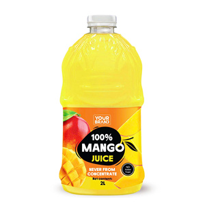Jus de mangue naturel 100% 2L, boisson aux fruits en gros, étiquette personnalisée, fabricant de bouteilles PET au Vietnam - Product Image 1