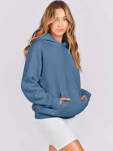Conjunto de Sudadera y Pantalones Deportivos de Forro Polar para Mujer, Estampados, Cuello Redondo, Estilo Casual y Deportivo - Product Image 4