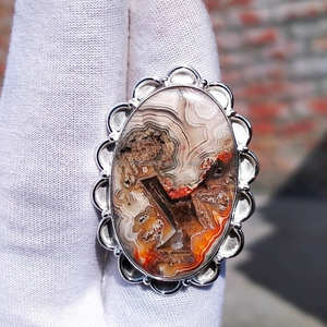 Bague fine pour femme en argent sterling 925 Grande pierre précieuse Stateman Argent et plaqué rhodium Cadeau d'anniversaire parfait pour elle - Product Image 4