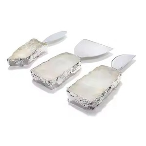 Modern <b>Cheese</b> <b>Knife</b> <b>Set</b> Stainless Steel Blades White Handles Dishwasher Safe Serving Tools for <b>Cheese</b> Boards - Product Image 4
