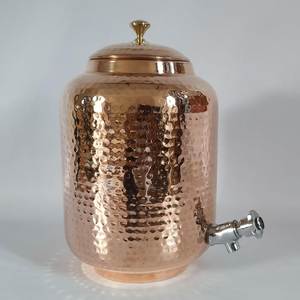 Copper Barrel Drink Dispenser with Sturdy Leak Proof Spigot Vintage Style <b>Large</b> Capacity Home Party Use - Product Image 2